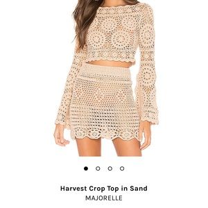 Harvest Crop Top in Sand NWT